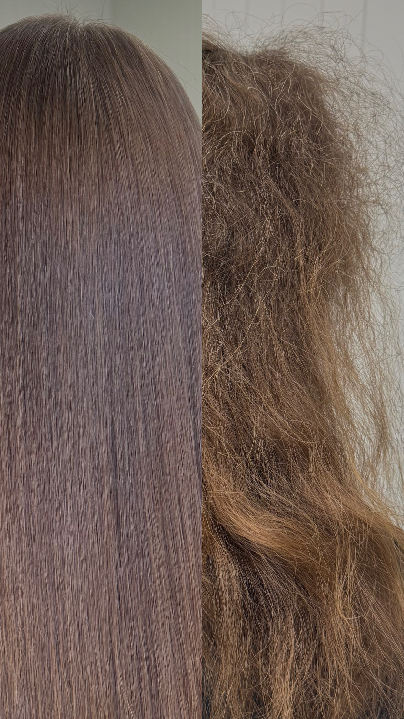 Before and after photos of a nanoplasty treatment at The Hair Chapel in Cleveland